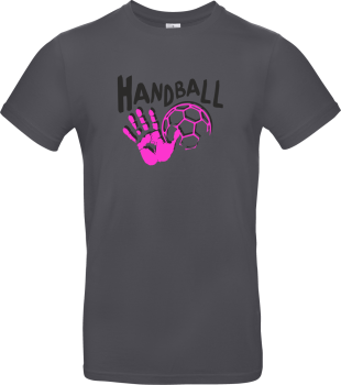 T-shirts 2farbig/handball t-shirt match dgrau schwarz pink